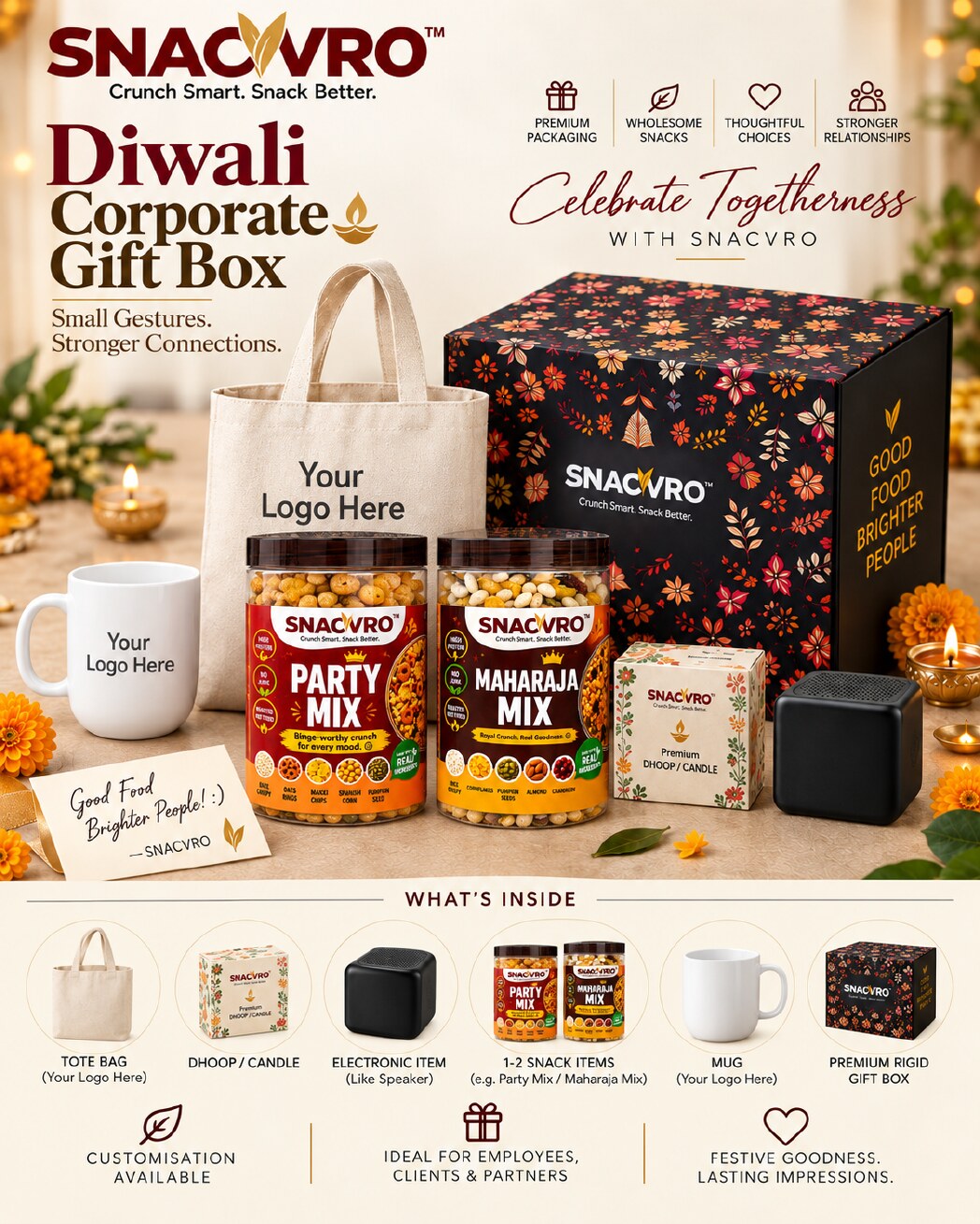 Preview of the SNACVRO Diwali Corporate Gift Box proposal