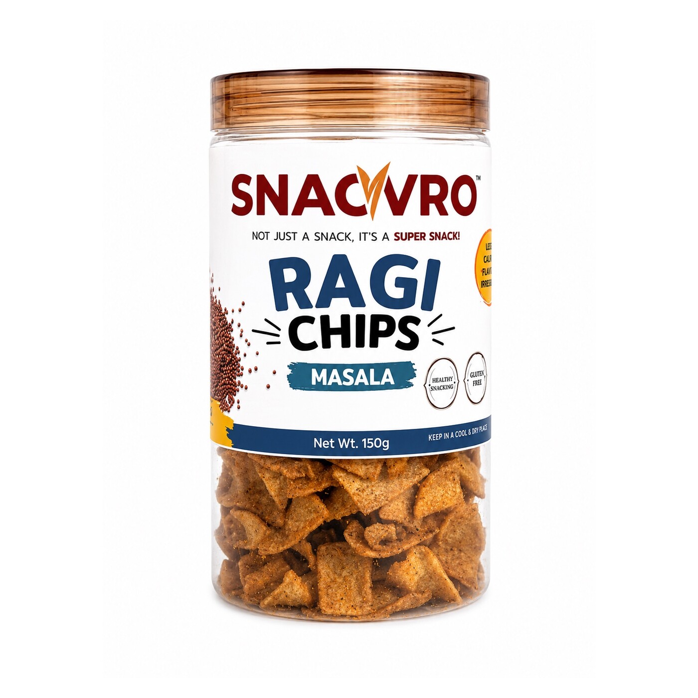 Ragi Chips Masala jar